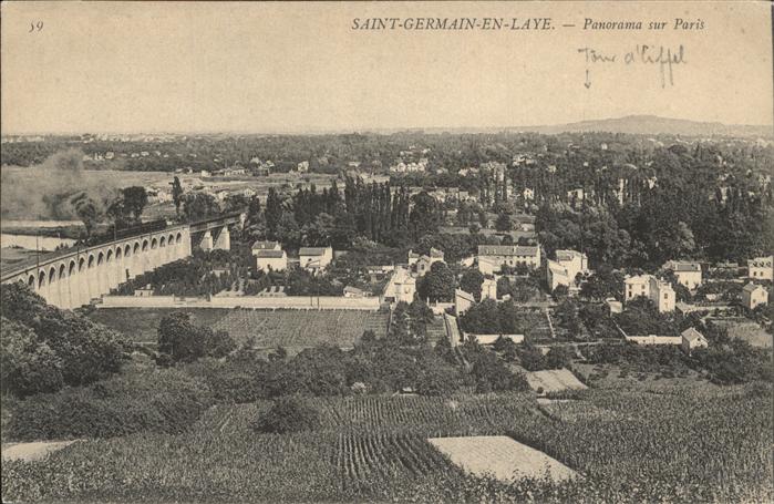 Saint-Germain-en-Laye Panorama sur Paris viaduc