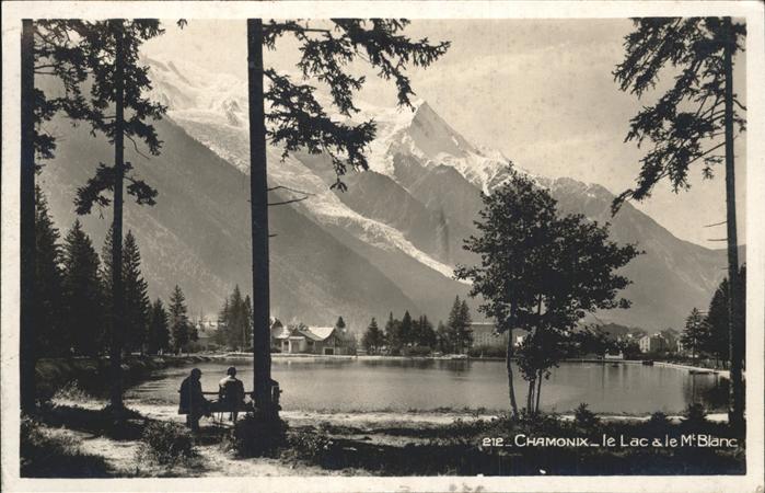 Chamonix Lac et le Mont Blanc