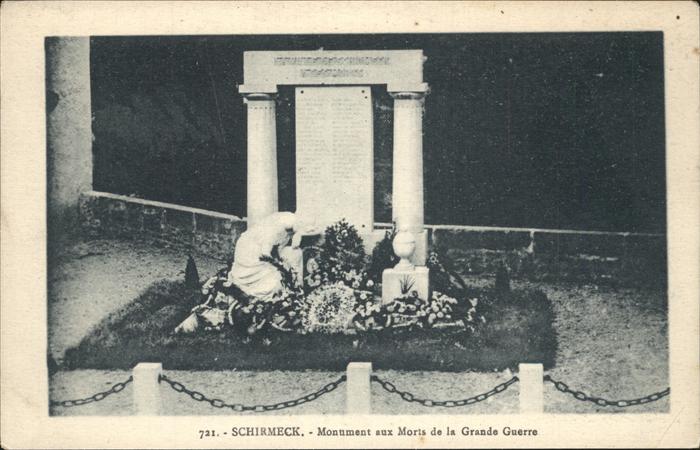 Schirmeck Monument aux Morts de la Grande Guerre