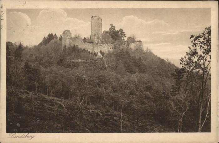 Heiligenstein Bas-Rhin Chateau Landsberg ruine