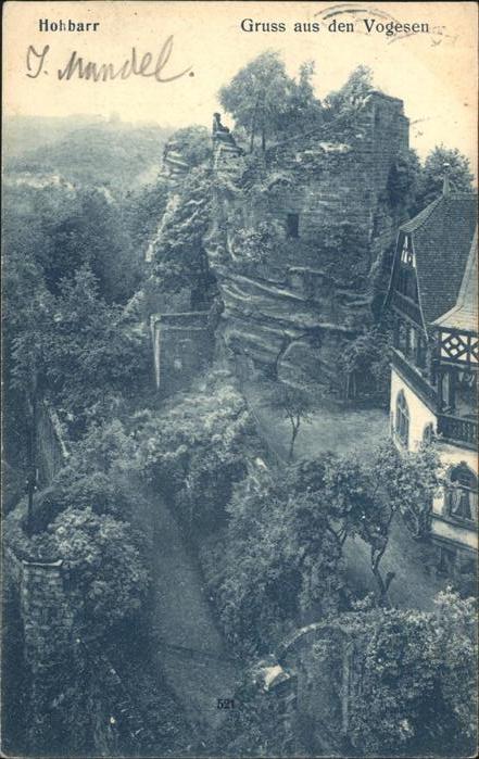 Saverne Bas Rhin Alsace Chateau de Haut Barr Burg Hohbarr Ruine