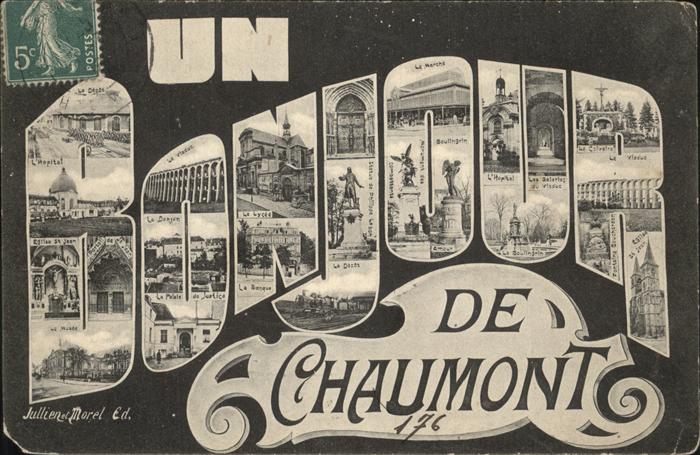 Chaumont 52 Vues partielles hopital monument sculpt