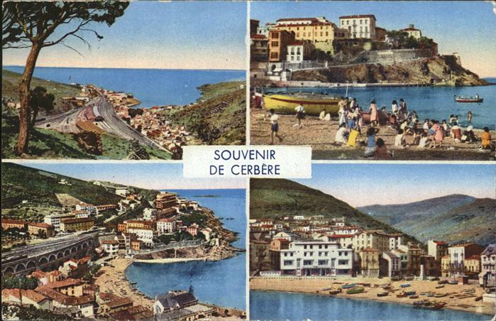 Cerbere Vue generale Route de Banyuls plage Mon