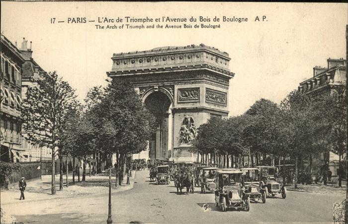 Paris Arc de Triomphe Avenue du Bois de Boulo