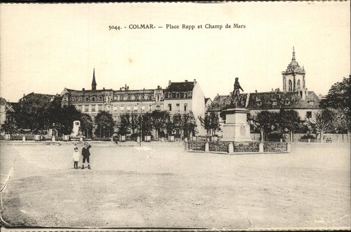 Colmar Haut Rhin Elsass Place Rapp General et Champ de Mars cat