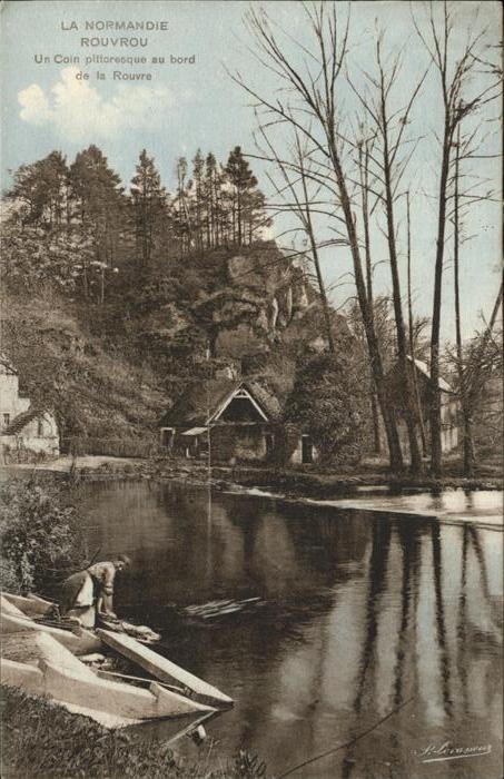 Rouvrou Menil-Hubert-sur-Orne Coin pittoresque au bord de la Rouvre