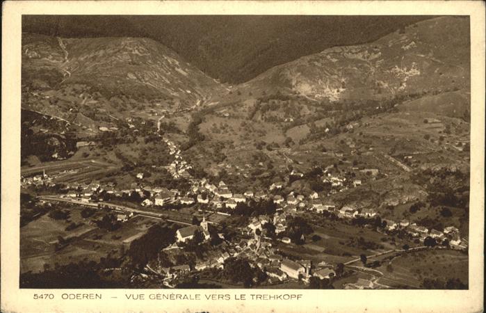 Oderen Haut Rhin Vue general vers le Trehkopf