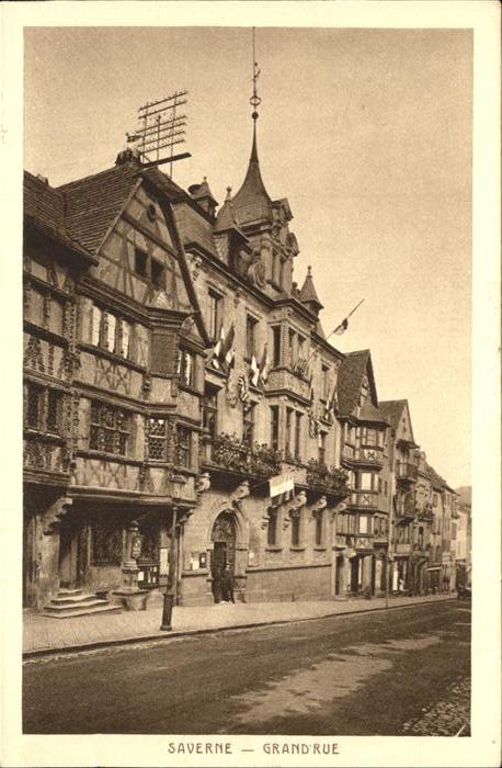 Saverne Bas Rhin Alsace Grand Rue