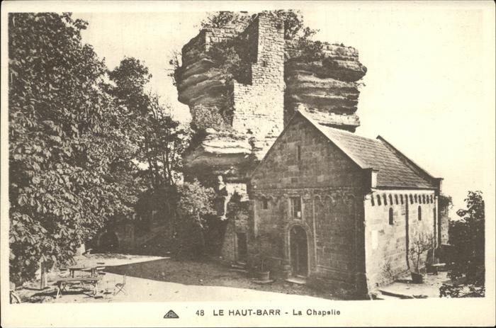 Saverne Bas Rhin Alsace Ruines du Chateau de Haut-Barr Chapelle