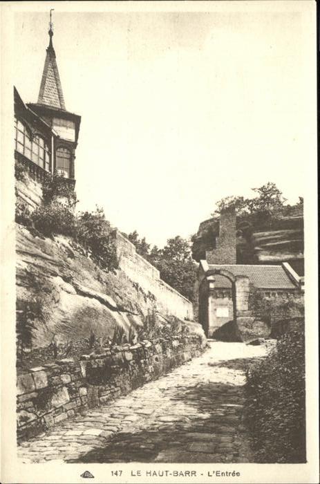 Saverne Bas Rhin Alsace Ruines du Chateau de Haut-Barr Hotel Re