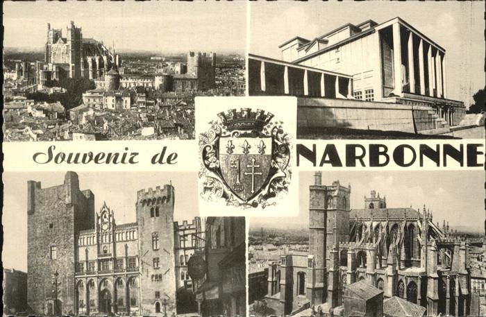 Narbonne Aude Vue generale Palais du Travail Hotel de