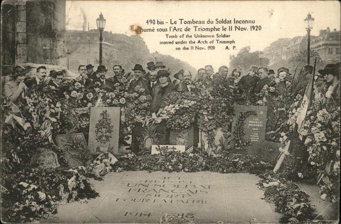 Paris Tombeau du Soldat inconnu sous l'Arc de