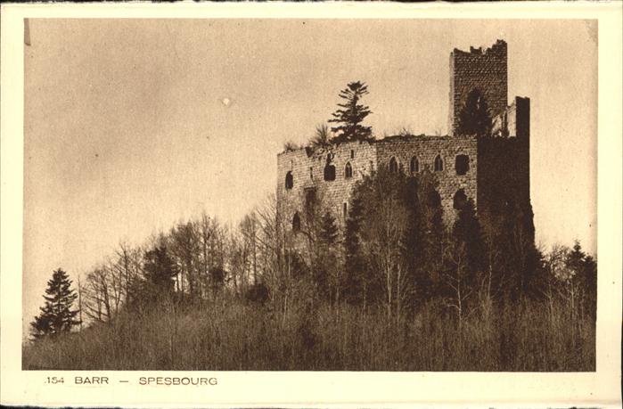 Barr Bas-Rhin Le Spesbourg Ruine