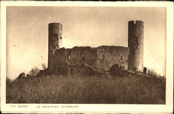 Barr Bas-Rhin Le Chateau d_Andlau Ruine