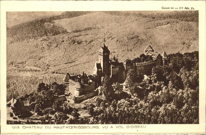 Haut-Koenigsbourg Hohkoenigsburg Chateau vu a vol d_oiseau