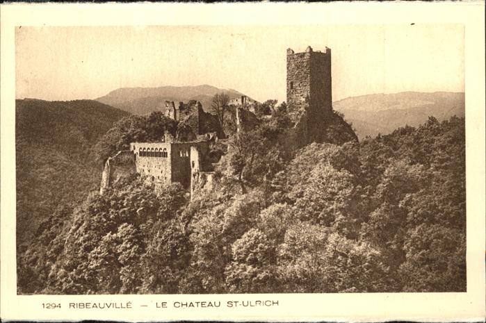 Ribeauville Haut Rhin Elsass Chateau St Ulrich Ruine