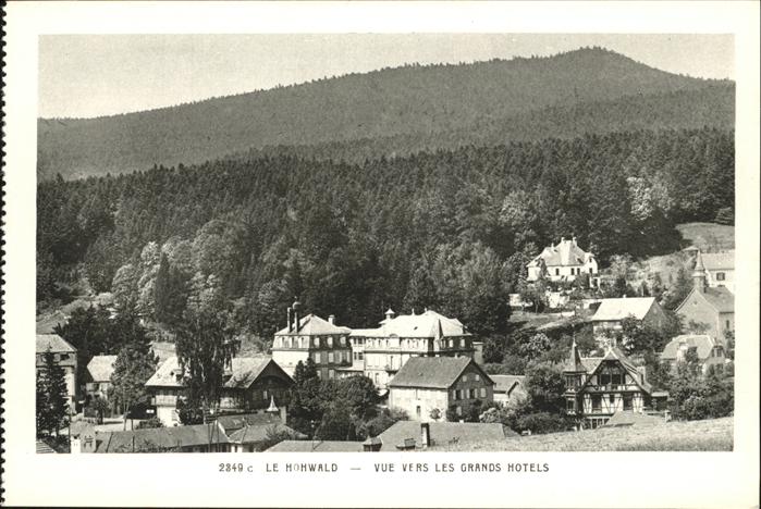 Le Hohwald Vue vers les Grands Hotels
