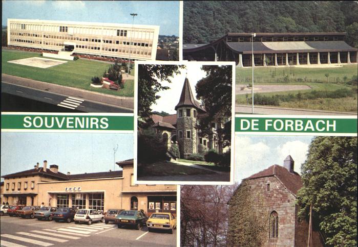 Forbach Lothringen Teilansichten Bahnhof S.N.C.F. Kirche S