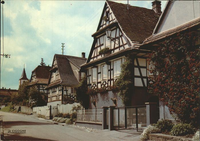 Preuschdorf Maison fleuries a Pans de Bois Fachwerk