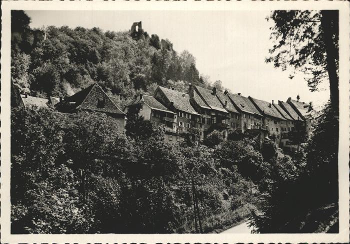 Ferrette Haut-Rhin Ville haute ruine