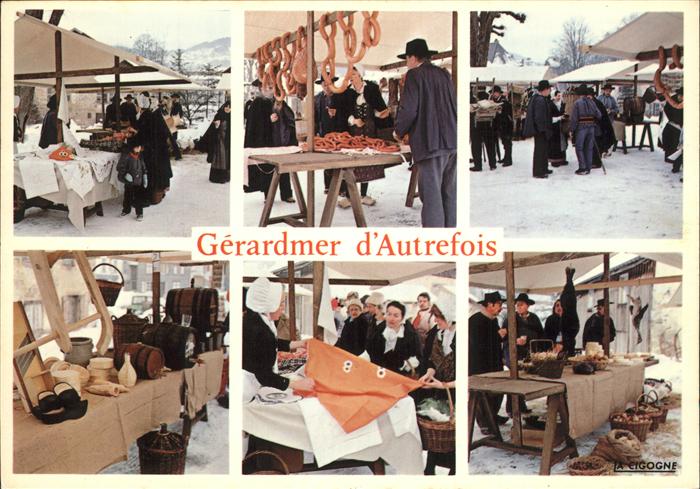 Gerardmer Vosges Le Marche en hiver aspects traditionnel