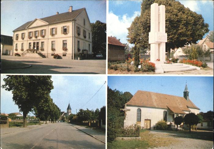Wittenheim Teilansicht Denkmal Kirche