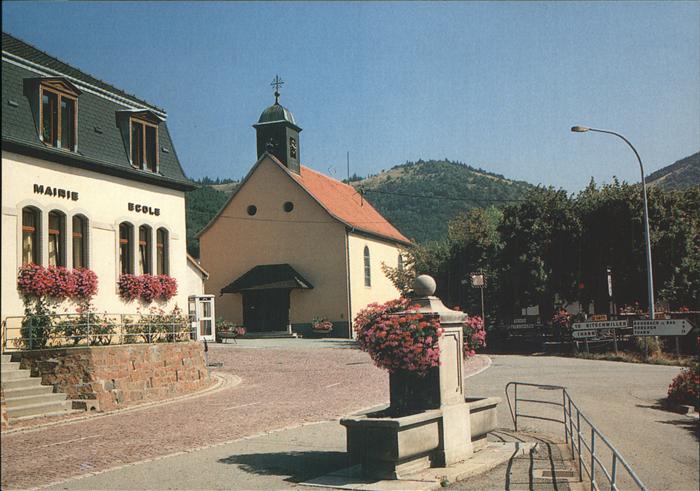 Bourbach-le-Haut Centre du village Mairie Ecole Eglise