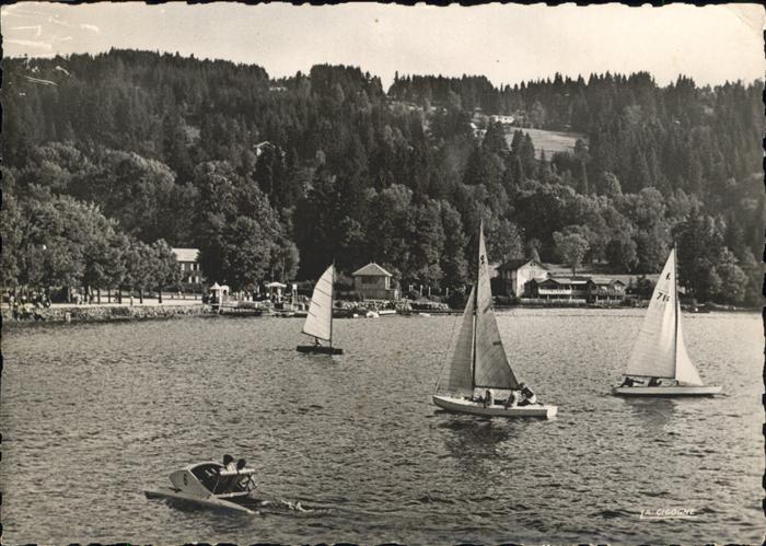 Gerardmer Vosges Voiliers sur le lac