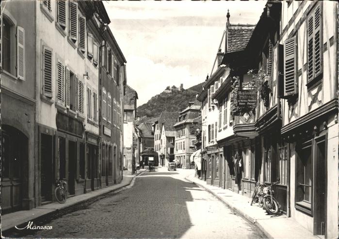 Ribeauville Haut Rhin Elsass Maison des Menetriers Ruines du Chateau