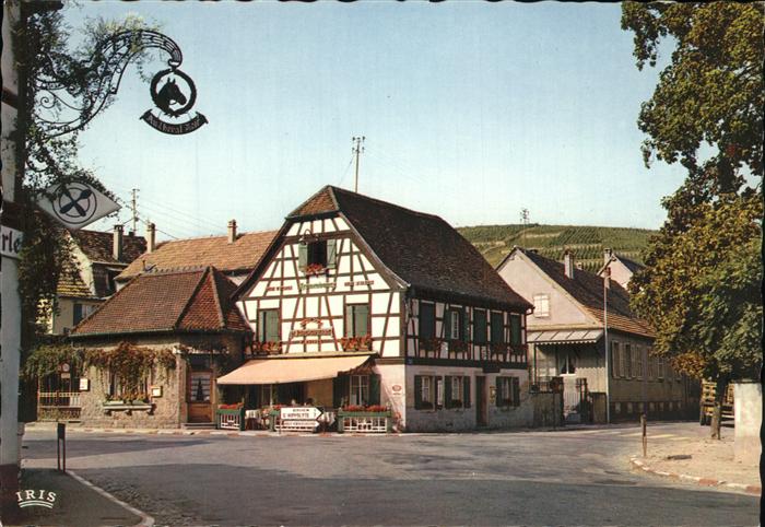 Ribeauville Haut Rhin Elsass Entree de la ville Route du Vin Restaur