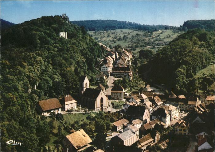 Ferrette Haut-Rhin Eglise Saint Bernard chateau Sundgau Ju