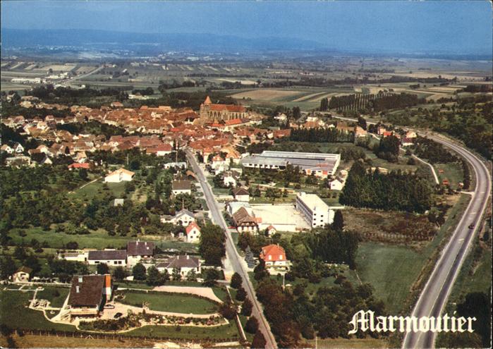 Marmoutier Vue aerienne Abbatiale