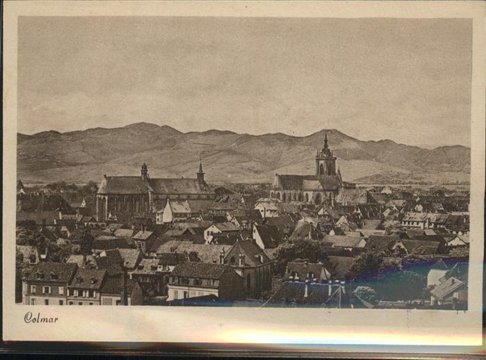 Colmar Haut Rhin Elsass Vue generale cathedral vosges