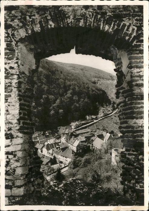 Ferrette Haut-Rhin Vue prise du chateau