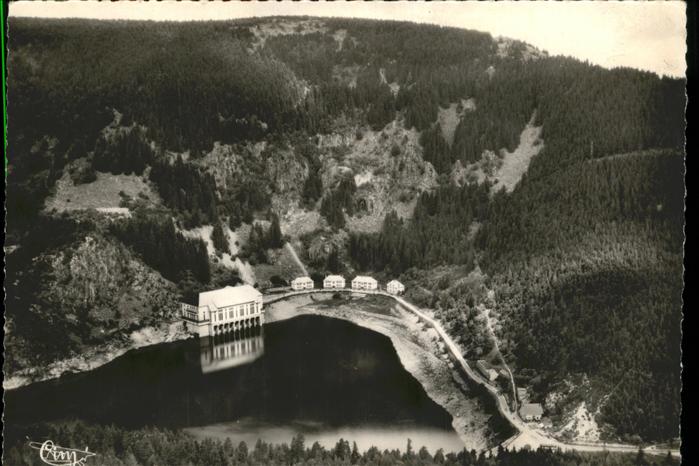 Orbey Haut Rhin Lac Noir Usine Hydro-Electrique vue aer