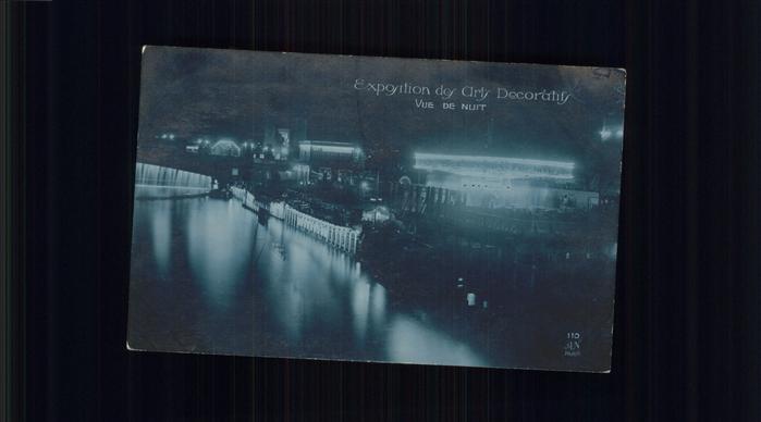 Exposition Arts Decoratifs Paris 1925 Vue de Nuit