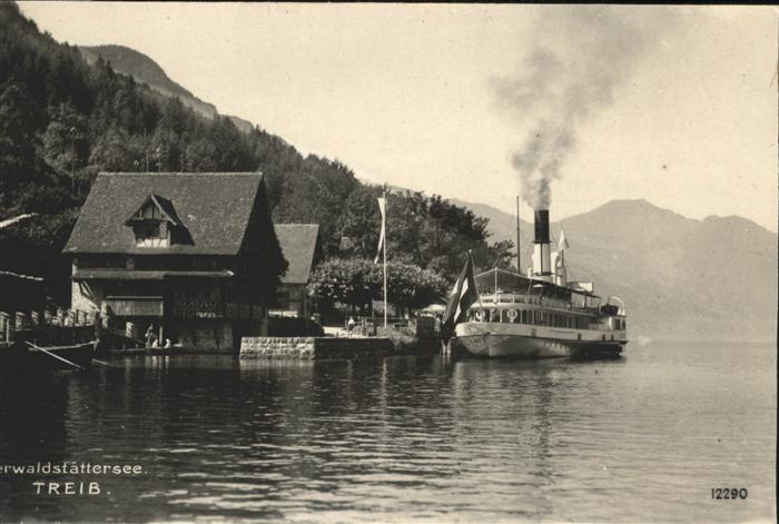 Dampfer Binnenschifffahrt Vierwaldstättersee Treib