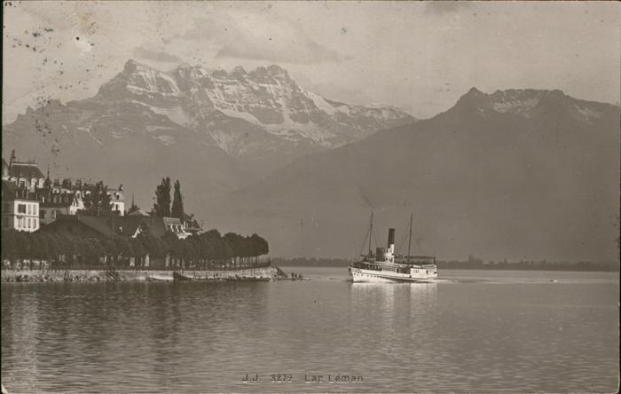 Dampfer Binnenschifffahrt Lar Leman