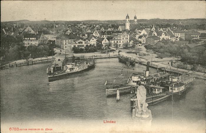 Dampfer Binnenschifffahrt Hafen Lindau
