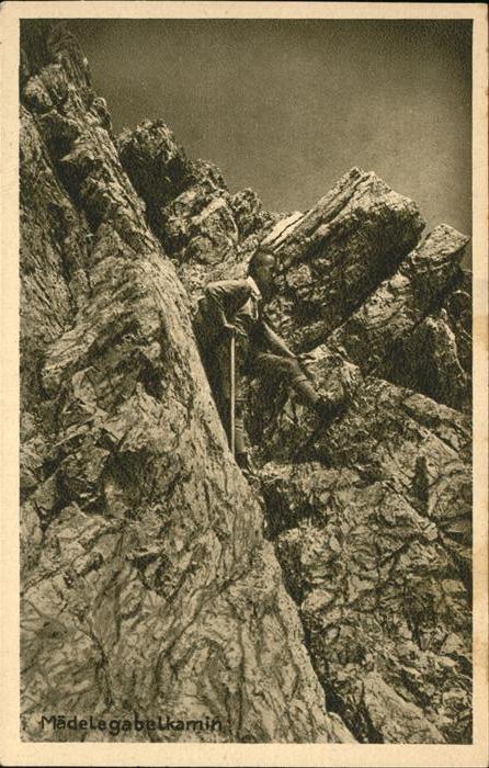 Bergsteigen Klettern Mädelgabelkamin