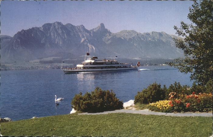 Dampfer Binnenschifffahrt Thunersee Motorschiff Bubenberg
