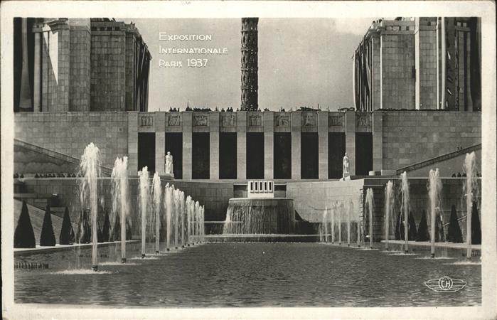 Exposition Internationale Paris 1937 Fontaines