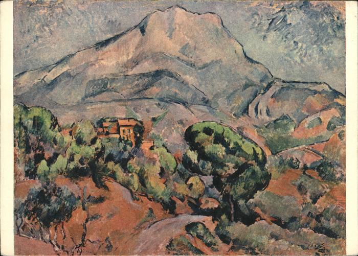 Kuenstlerkarte Nr. 44 P. Cezanne Mountain Ste Victoria