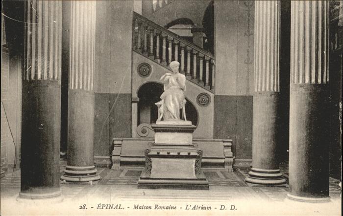 Epinal Vosges Maison Romaine Atrium sculpture