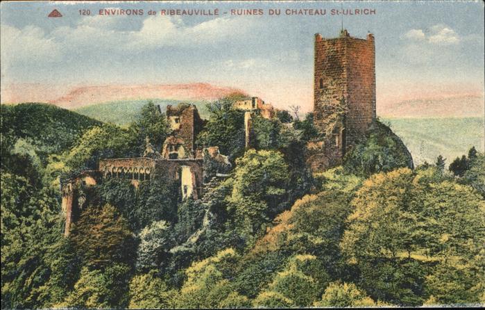 Ribeauville Haut Rhin Elsass Ruines du Chateau St Ulrich
