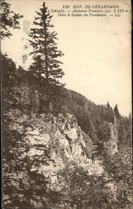 Gerardmer Vosges La Schlucht ancienne frontiere Frankent