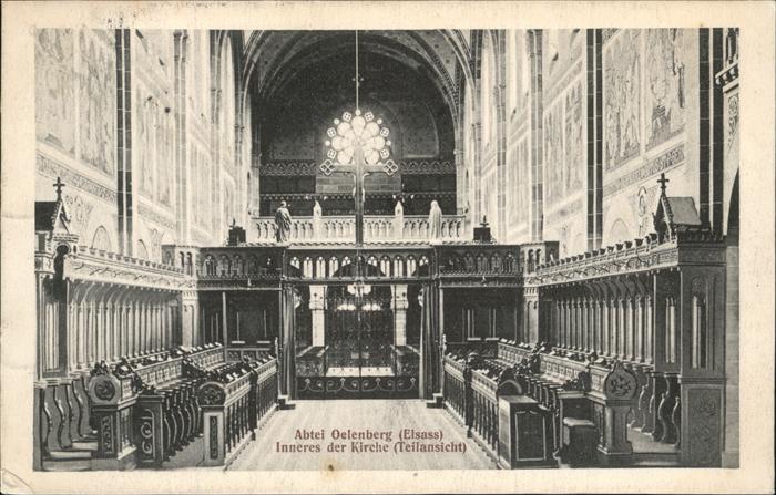 Oelenberg Elsass Abtei Inneres der Kirche