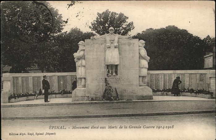 Epinal Vosges Monument aux Morts de la Grande Guerre