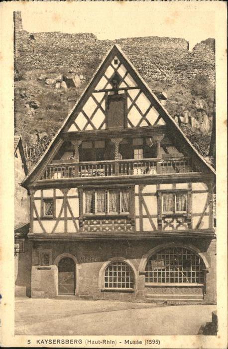 Kaysersberg Haut Rhin Musee maison historique alsacienne
