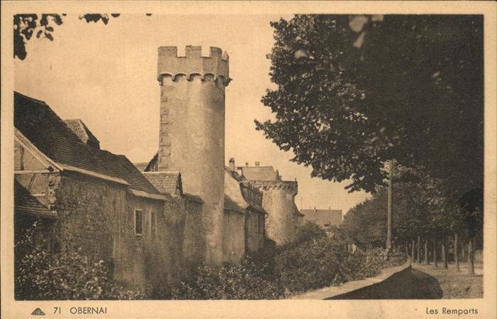 Obernai Bas Rhin Les Remparts Stadtmauer